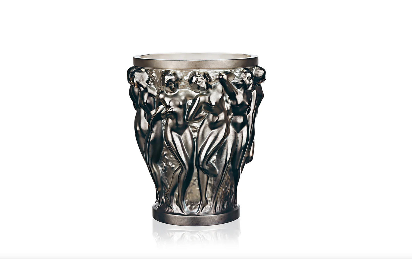 BACCHANTES VASE BRONZE CRYSTAL