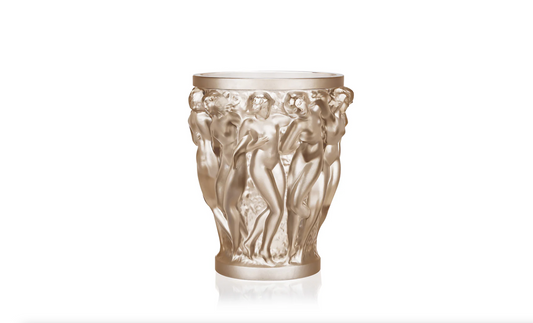 BACCHANTES VASE GOLD LUSTER CRYSTAL