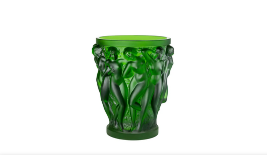 BACCHANTES VASE GREEN AMAZON CRYSTAL